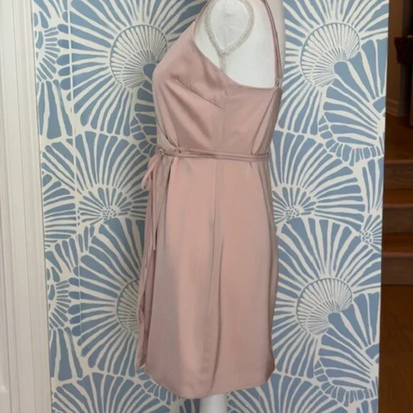 Majorelle REVOLVE Nina Satin Wrap Dress in Pink Size Small - Picture 6 of 8
